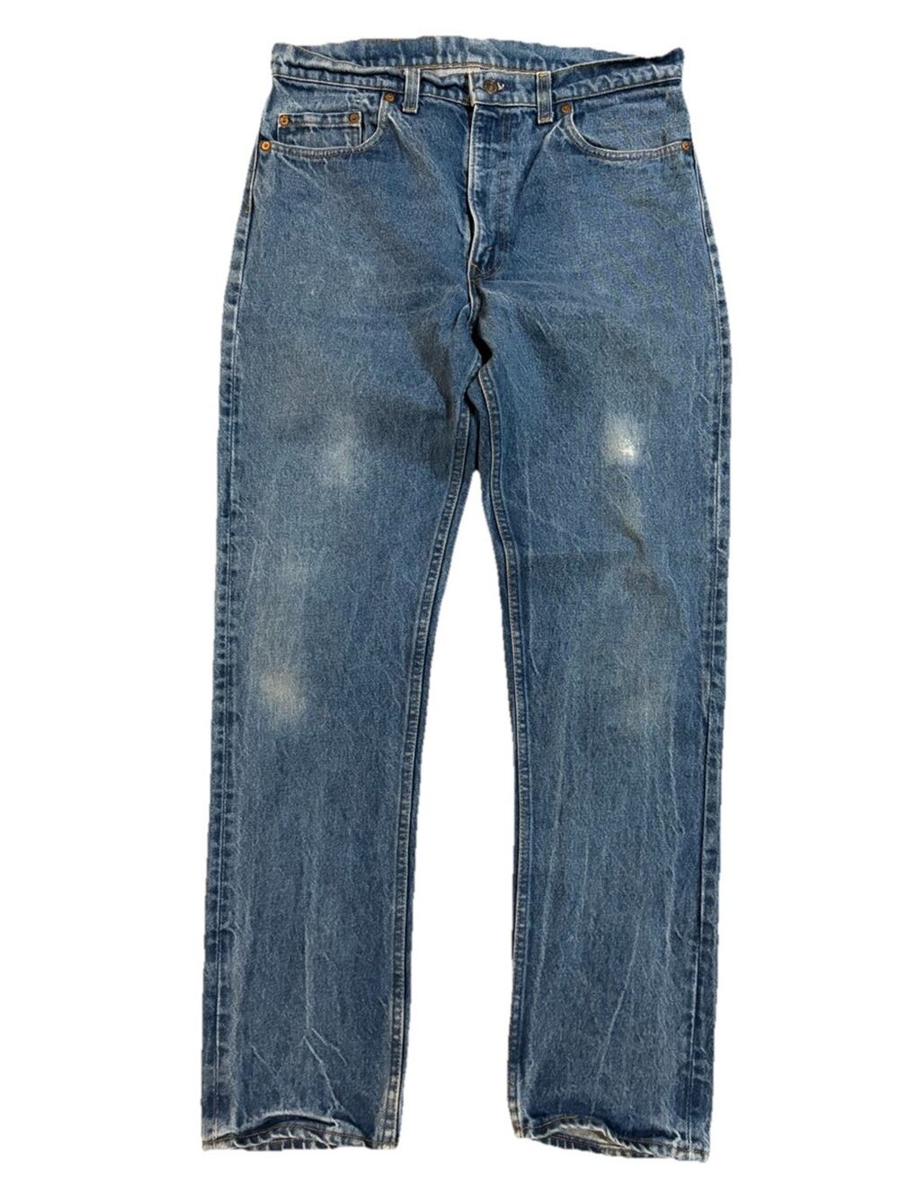 Levi's 505 Men's Jeans Vintage, Blue, Regular Fit, Straight Leg Size 34/33